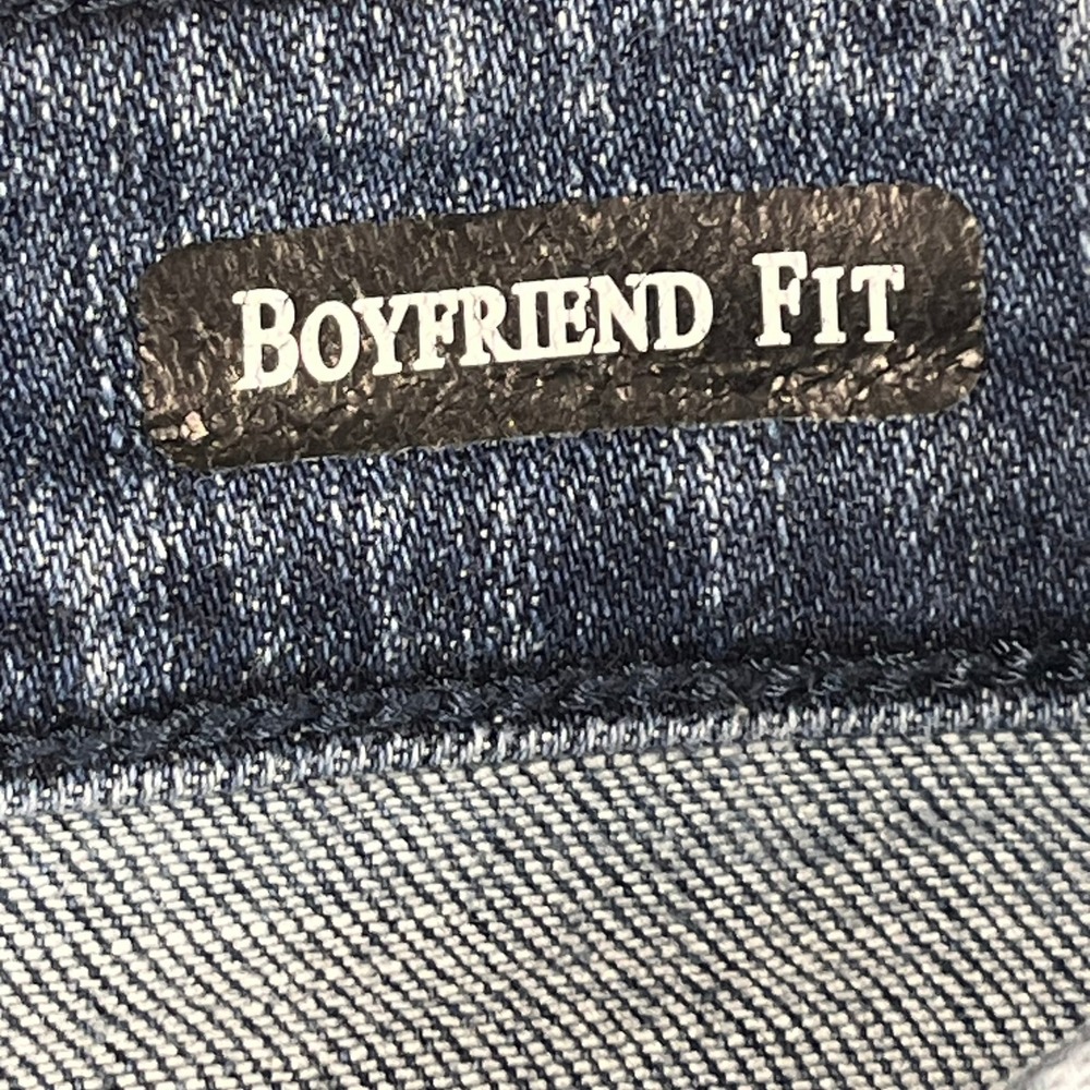 Judy Blue Boyfriend Jeans Womens 9/29 (Fits 30x29) Blue Distressed Relaxed - Picture 3 of 16